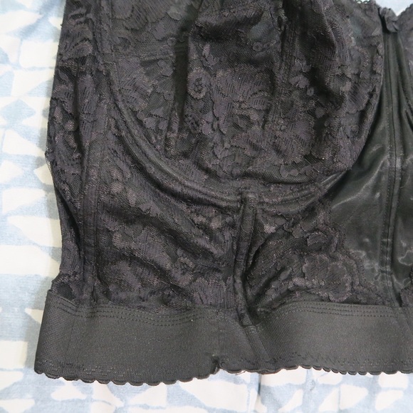 Goddess Black Lace Corset Top Strapless Bustier - Picture 2 of 13